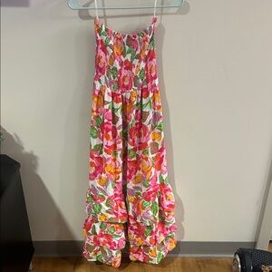 Abel the Label Strapless Floral Dress